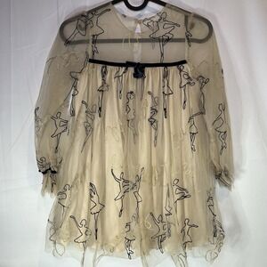 Girls Abel & Lula Size 8‎ Dress Golden Wheat Ballerina Tulle Dance Ballet